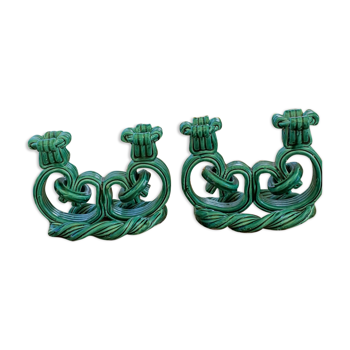Candle holders year 50/60 ceramic