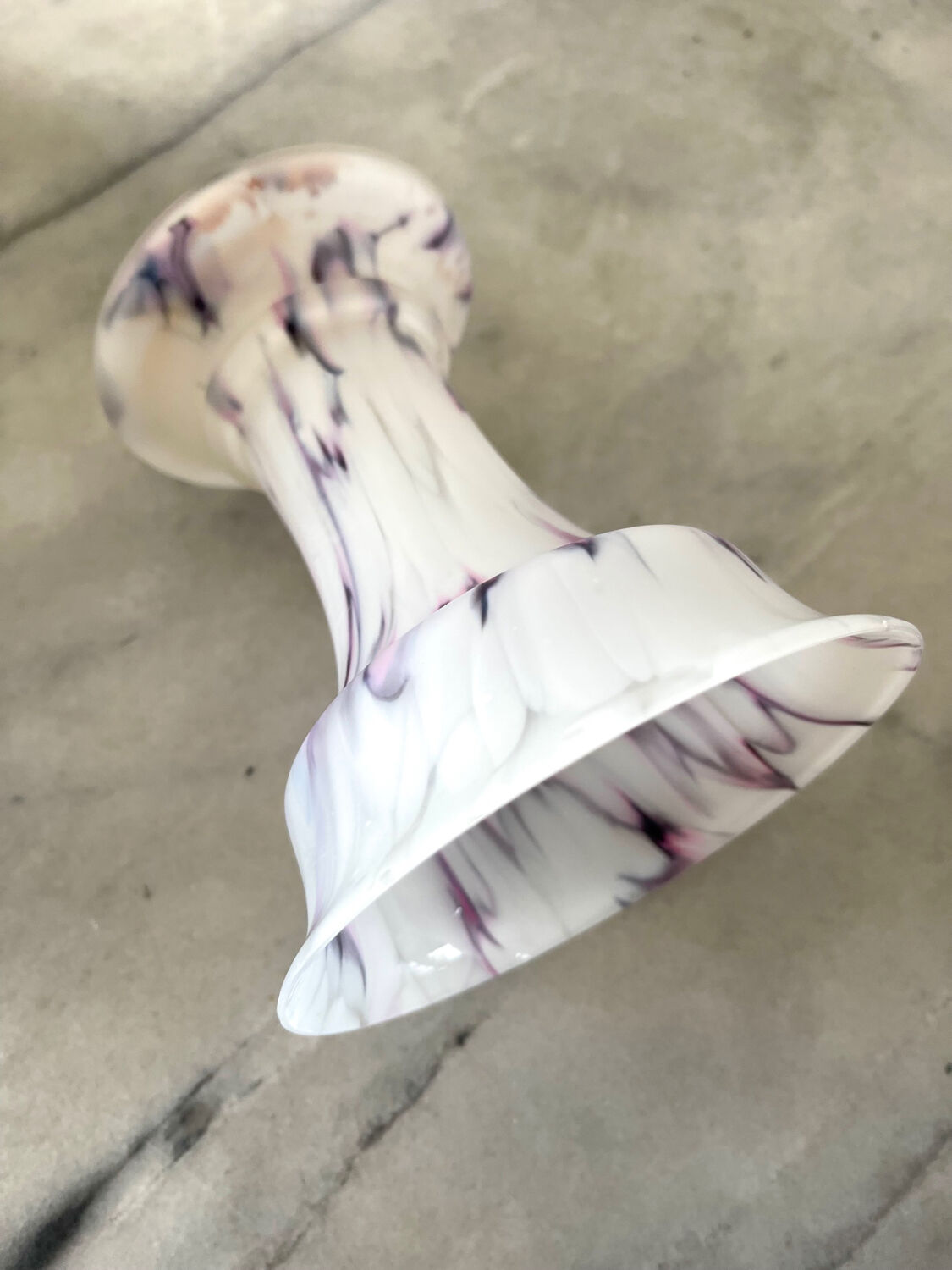 Vintage glass paste vase