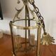 Vestibule lantern, gilded bronze, Louis XVI style