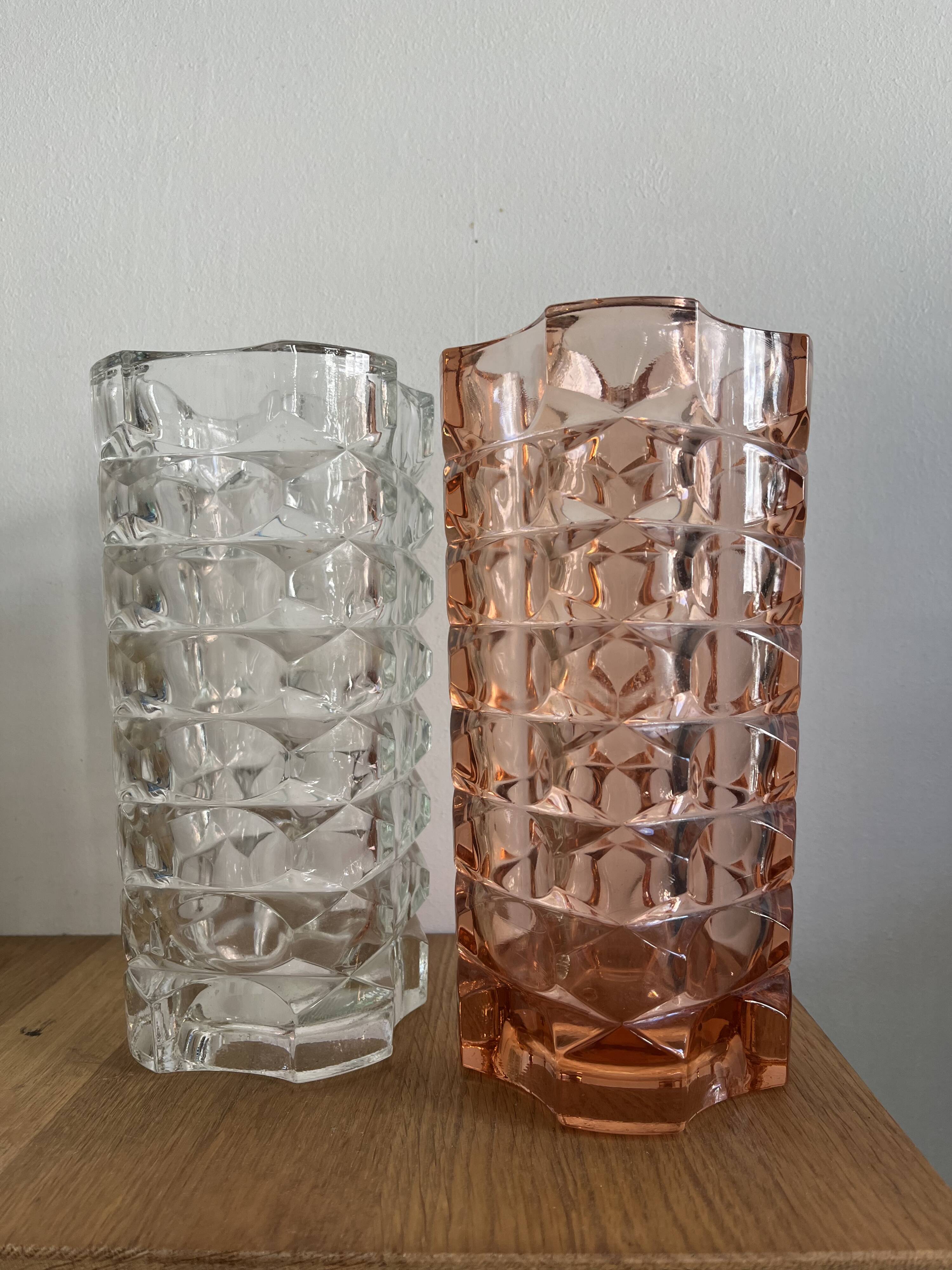 Duo of Windsor Luminarc vases