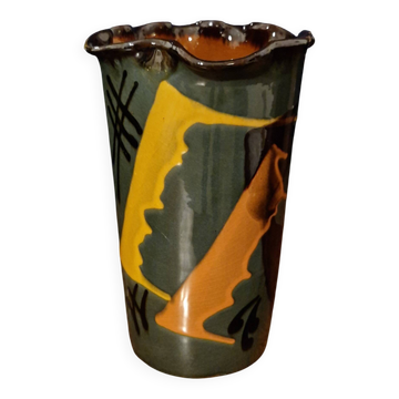 Vase à décor géométrique par Thomas Buxó.