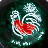 Decorative dish in enamelled ceramics - 1950s