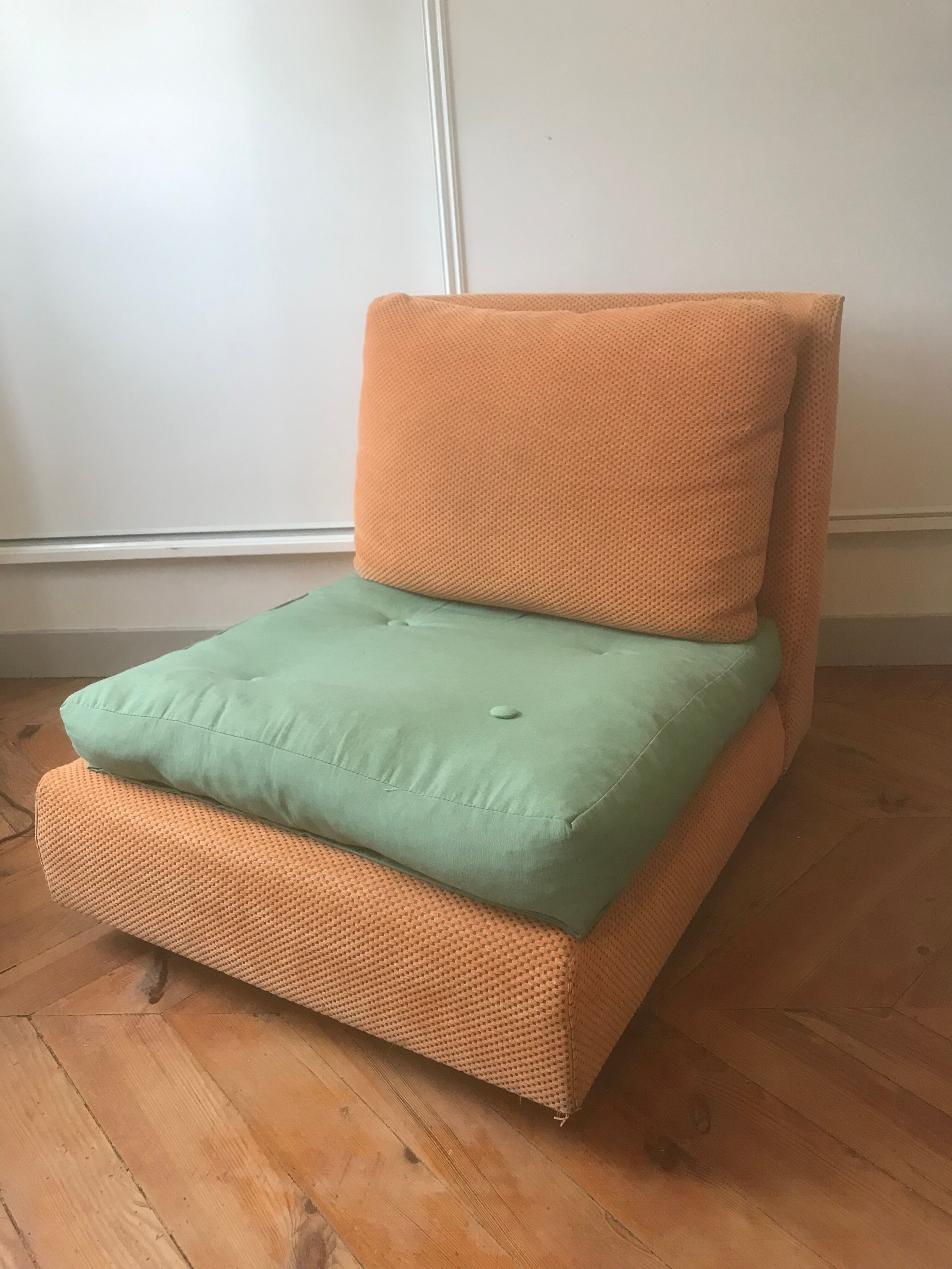 Vintage armchair driver 1970