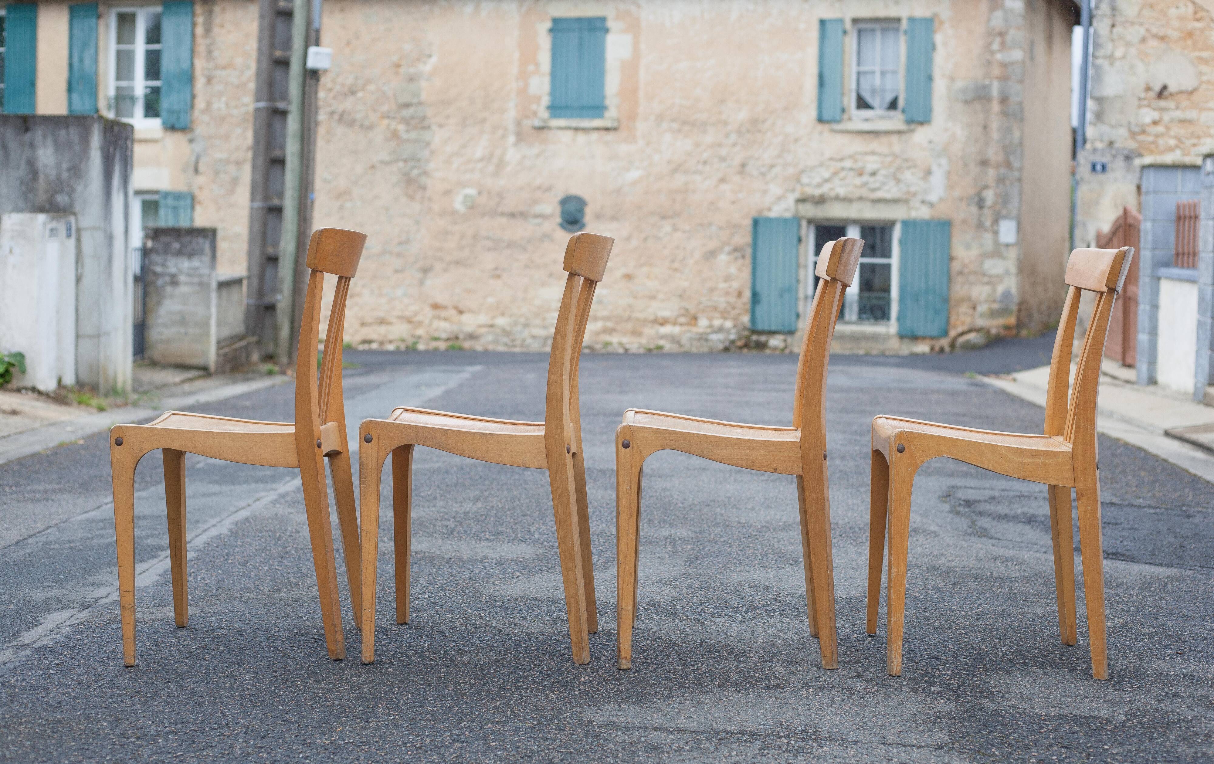 Set of 4 Stella Luterma chairs