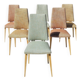 6 chairs, 1960s