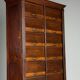 Antique archive cabinet with roller doors