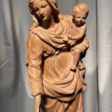 Virgin and child after jean dubois in resin louvre museum