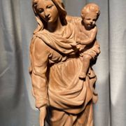 Virgin and child after jean dubois in resin louvre museum