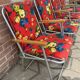Fauteuils de jardin pliants vintage