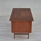 1960s, Danish teak wood desk, drawers.