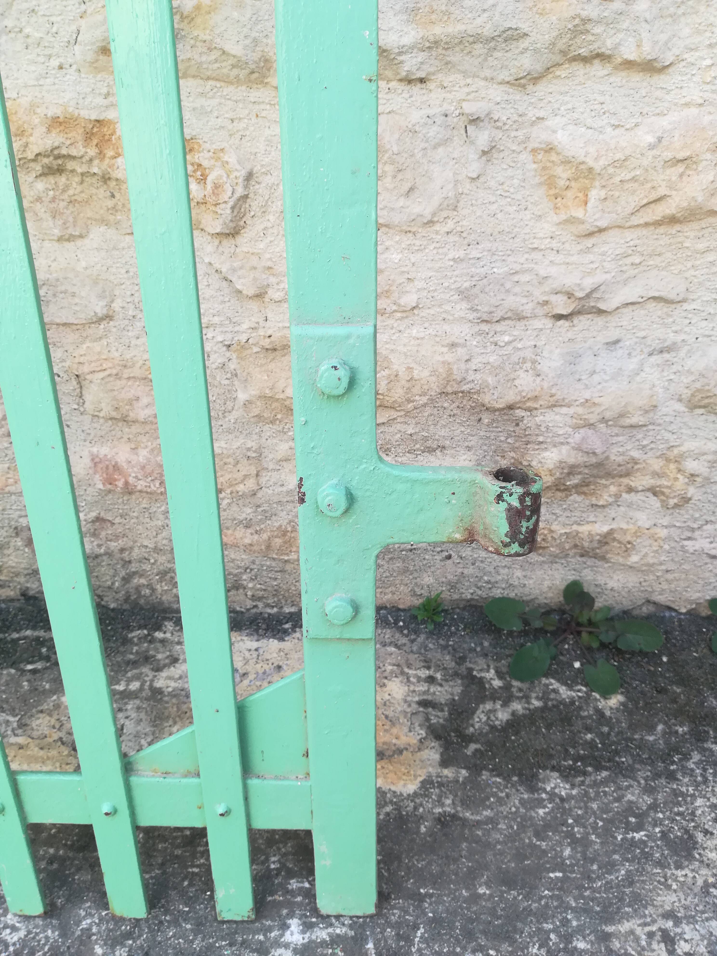 Plain riveted iron gate