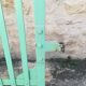 Plain riveted iron gate