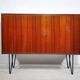 Buffet d'Erich Stratmann, teck, pieds en épingle à cheveux, armoire, années 1960
