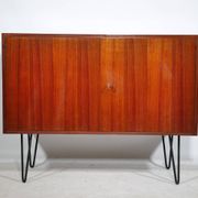 Buffet d'Erich Stratmann, teck, pieds en épingle à cheveux, armoire, années 1960