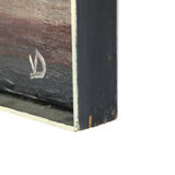 Painting 'Aften' - mid century modern / 70's abstract