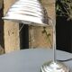 White iron table lamp