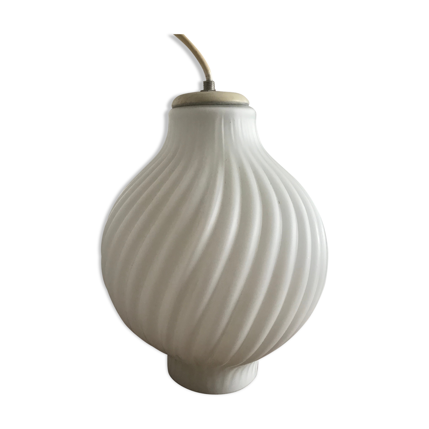 Pleated opaline ceiling circa 1950