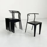 Set of 4 Dr. Glob chairs by Philippe Starck for Kartell 1980