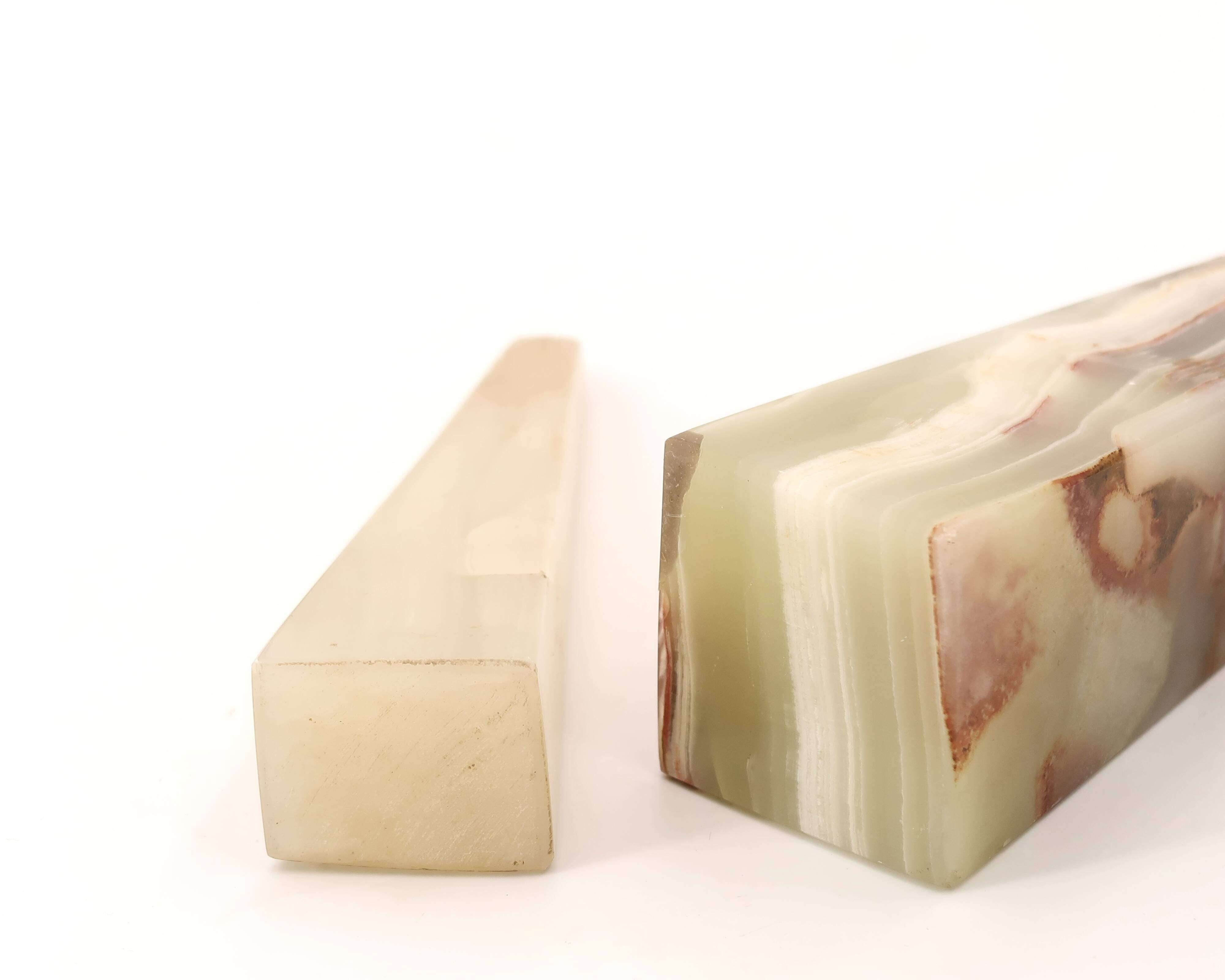 Stone obelisks paperweight, 1970s