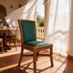 Set of six vintage bamboo and rattan dining chairs