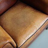 Vintage Dutch Club Chair in Cognac Leather, Set of 2