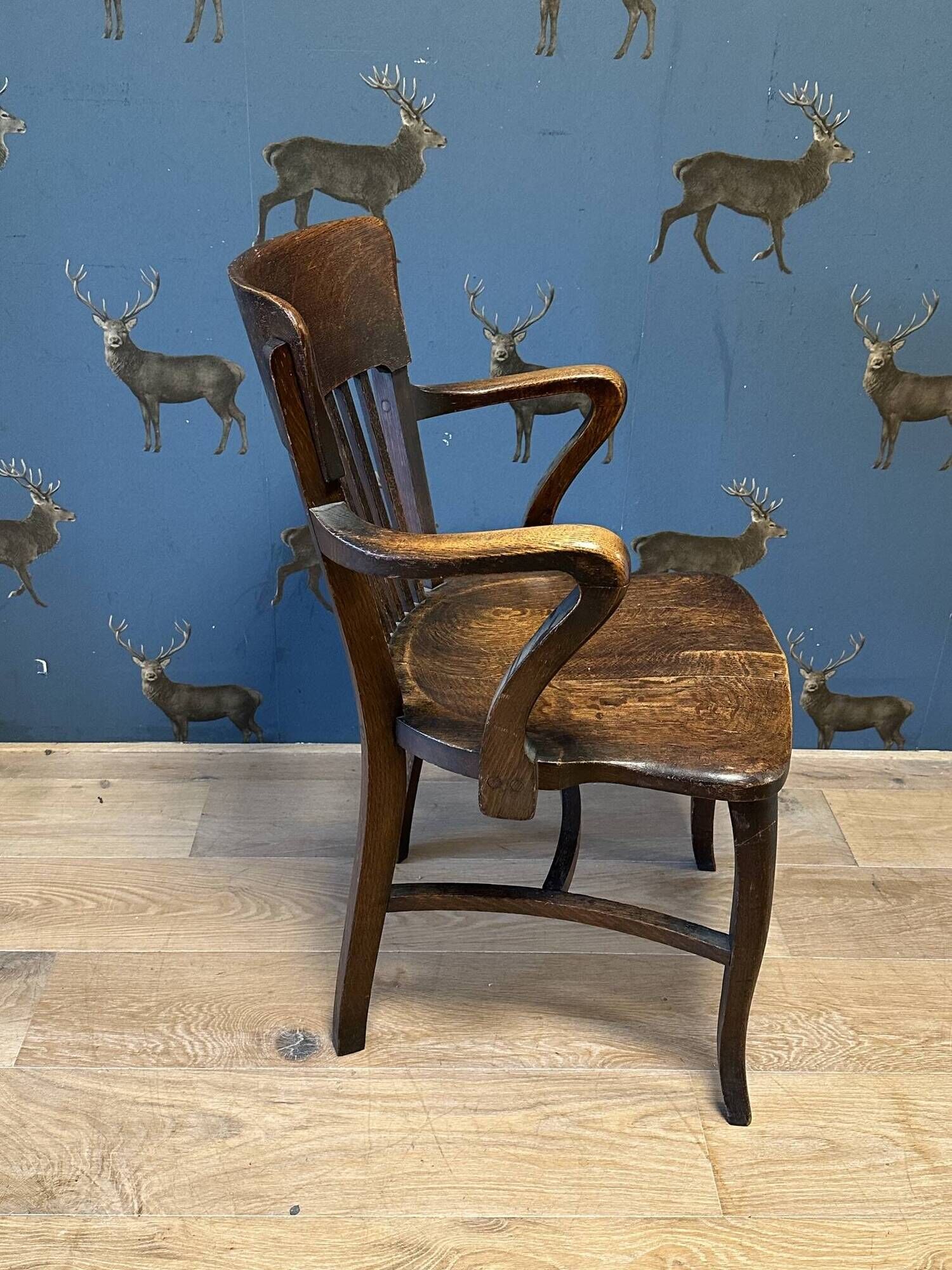Oak vintage office chair