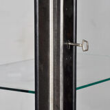 Vintage Iron And Glass Display Cabinet, 1970s