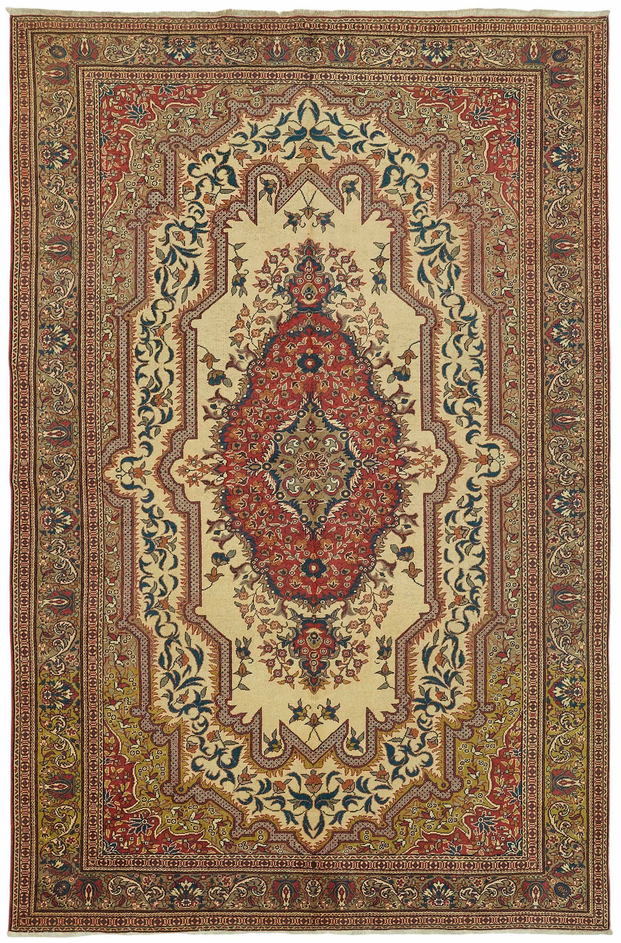 Turkish Wool Vintage Kayseri Rug 198 cm x 298 cm