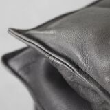Grey Leather Danish Monza Armchairs by Jens Juul Eilersen for Niels Eilersen, 1970s, Set of 2