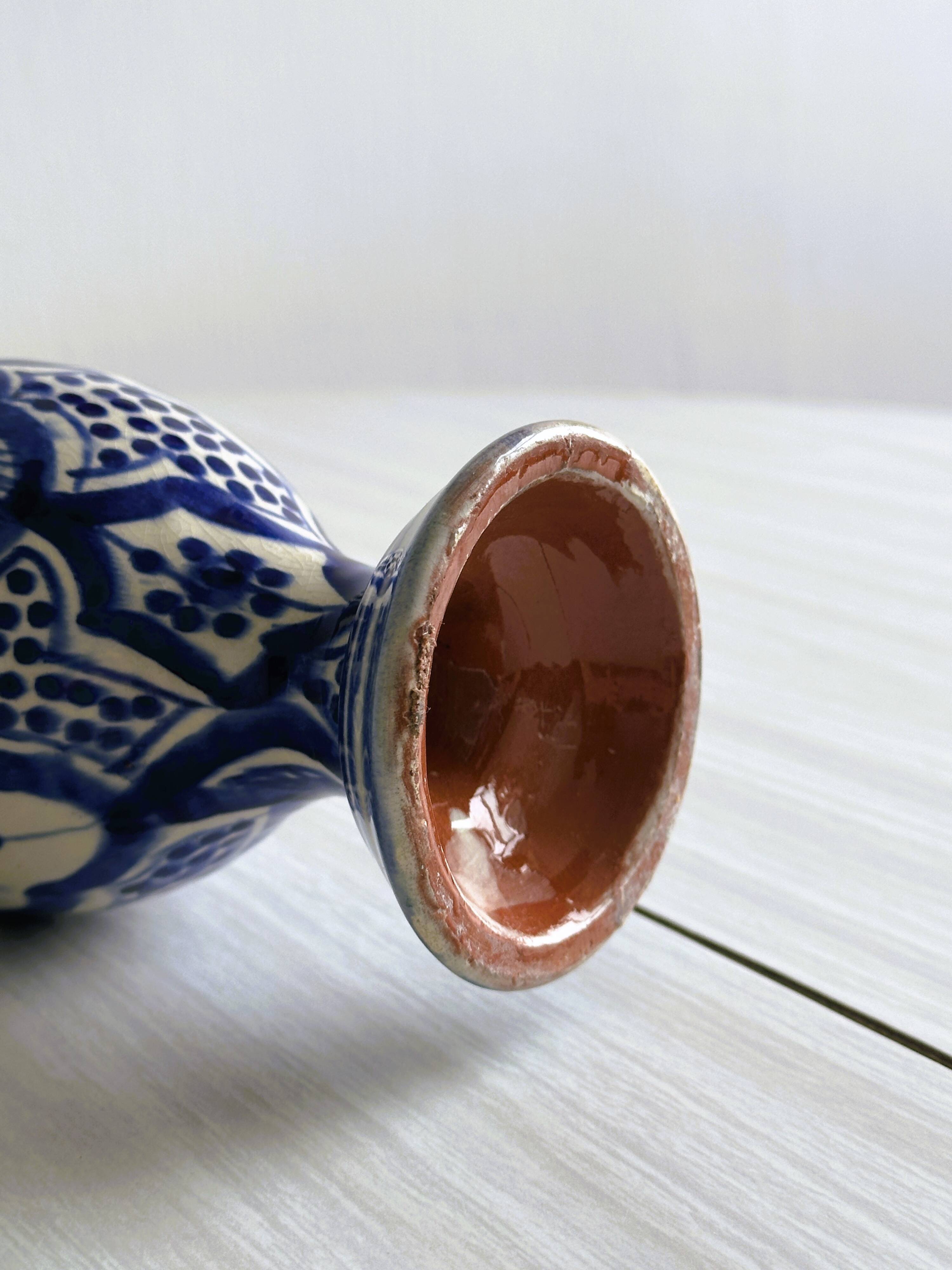 Hand painted North African style vase.