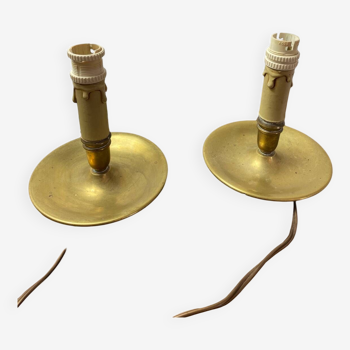 Brass candle lamp feet