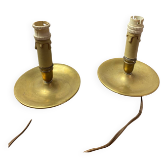 Brass candle lamp feet