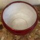 Burgundy glazed ceramic planter
