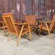 Lot of 4 chairs Thonet Boomerang