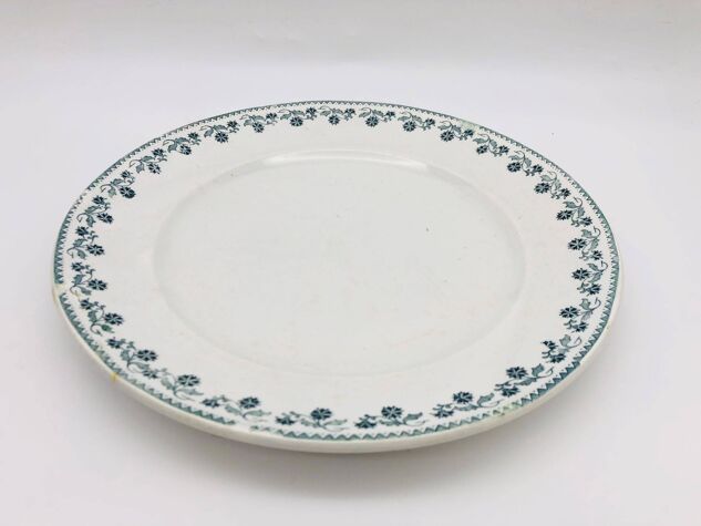 Plat de service rond, Moulin des Loups, modèle Georgette