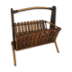 Vintage rattan magazine door