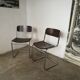 Pair of cantilever chairs from the 80s bauhaus style