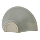 Vintage XL wall light, ribbed glass and white ABS, Prisma, France, 1970.