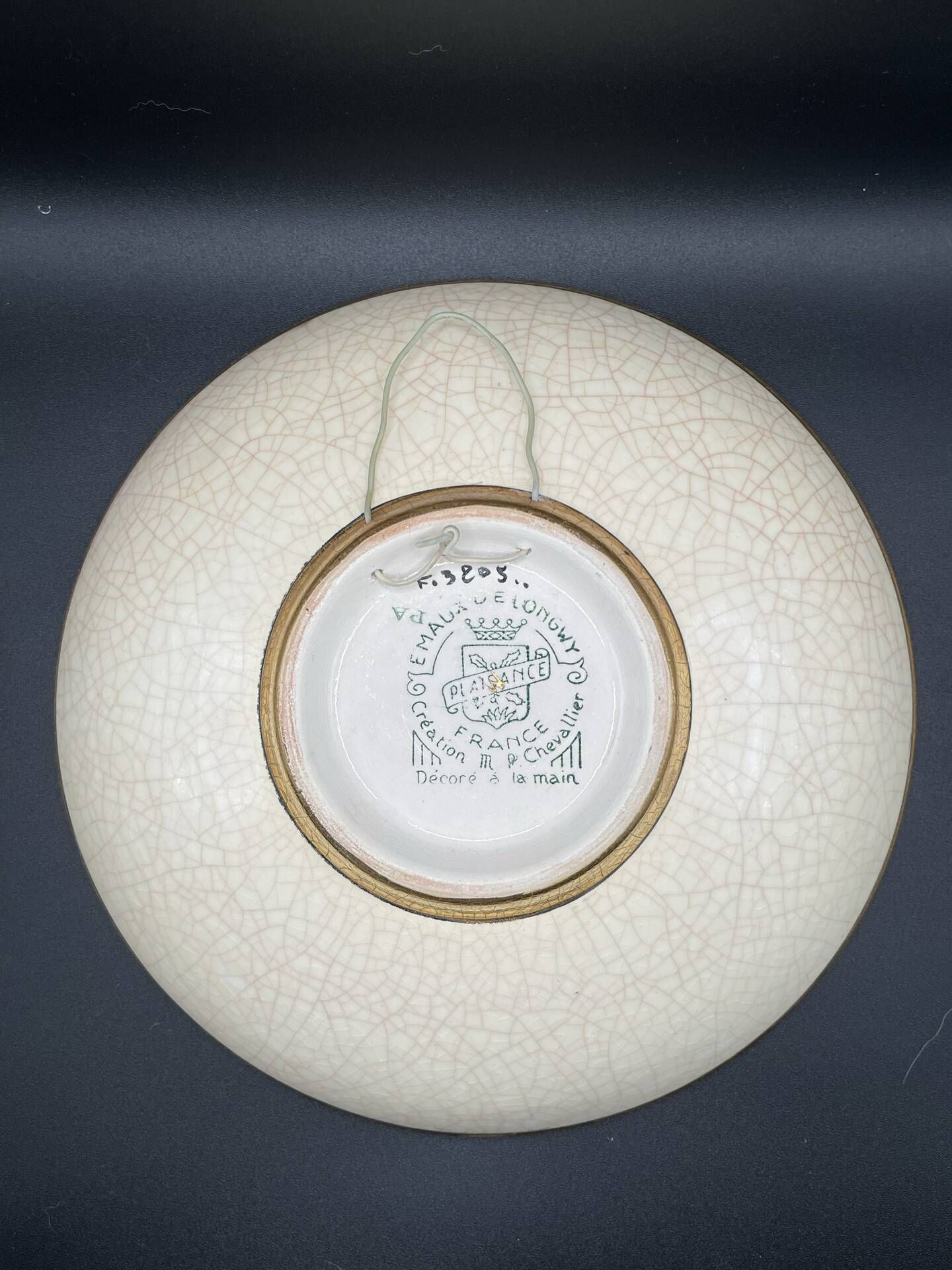 Assiette / plat  longwy