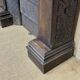 Breton chestnut fireplace mantle of the early twentieth century