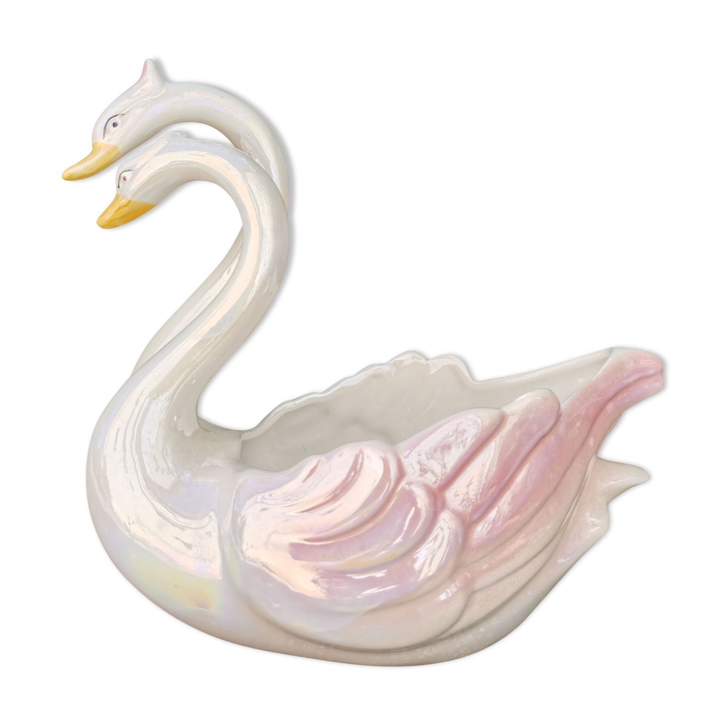 Couple swan pot cover