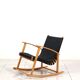Rocking chair in oak by Jens Risom & Knoll International