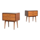 Nightstands with Glass Tops, Germany, Set of 2