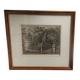 Salomon Gessner (Zurich 1730-1788), landscape with ruins framed engraving