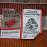 Vintage carpet in wool - 'fity shades of orange' - Germany - 1960's