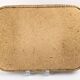 1970s floral patterned tray in rattan and plastic
