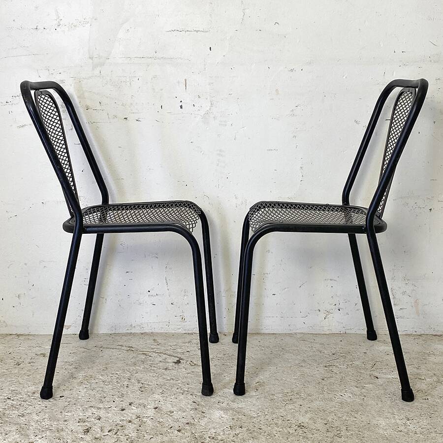 Pair of René Malaval designer chairs model Seducta vintage 1950's