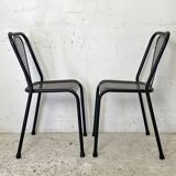 Pair of René Malaval designer chairs model Seducta vintage 1950's