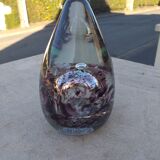 Maur-Vieil Bob Le Bleis vintage 70's glass paste paperweight with inclusions