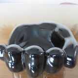 "hand" in black ceramic trinket bowl 60/70
